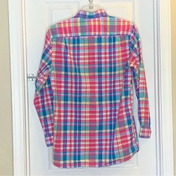 Southern Tide Colorful Plaid Button Down Shirt Size Small - Picture 10 of 10